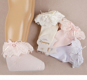 Носки с кружевом для девочки KATAMINO
