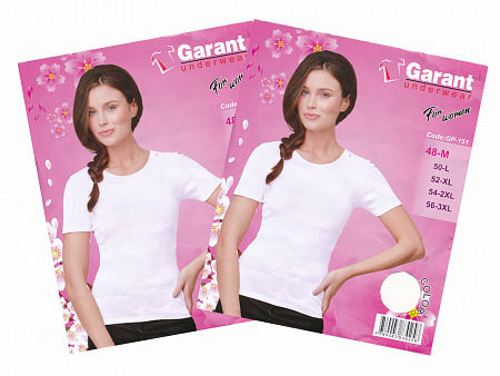 Футболка женская белая  GARANT