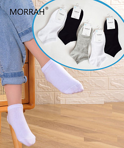 Однотонные бесшовные носки для мальчика MORRAH